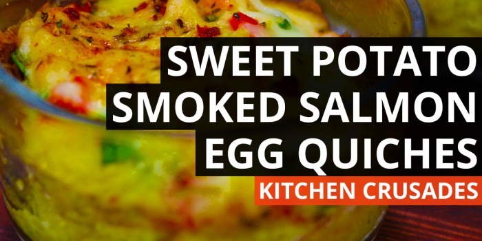 Sweet Potato & Smoked Salmon Egg Quiches